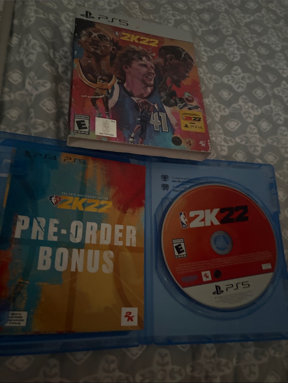 Sony PS5 NBA 2K22 Game Disc and Pre-Order Bonus - Orange, Blue, Red